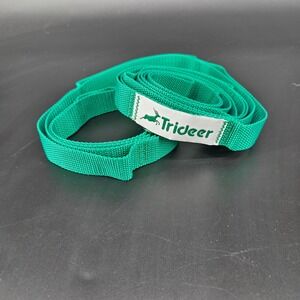 Trideer Yoga Strap Green Multi Loop Stretching Belt for Pilates Flexibility